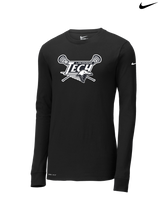 Sussex Technical HS Boys Lacrosse Logo - Nike Dri-Fit Poly Long Sleeve