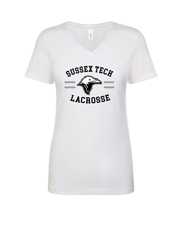 Sussex Technical HS Boys Lacrosse Curve - Womens Vneck