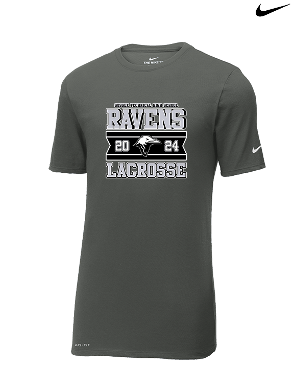 Sussex Technical HS Boys Lacrosse Stamp - Mens Nike Cotton Poly Tee