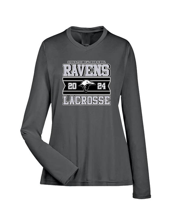 Sussex Technical HS Boys Lacrosse Stamp - Womens Performance Longsleeve