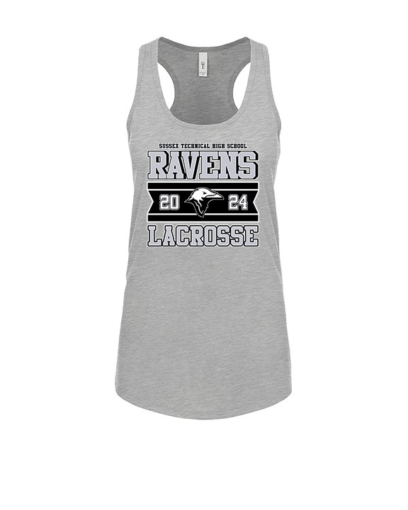 Sussex Technical HS Boys Lacrosse Stamp - Womens Tank Top