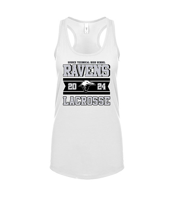 Sussex Technical HS Boys Lacrosse Stamp - Womens Tank Top