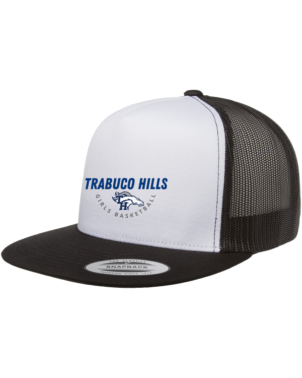 Trabuco Hills HS Girls Basketball Curve - Adult Classic Trucker with White Front Panel Cap