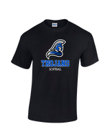 TIU Softball Shadow - Cotton T-Shirt