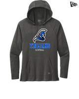TIU Softball Shadow - New Era Tri-Blend Hoodie