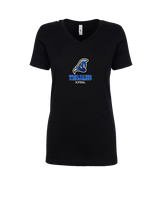 TIU Softball Shadow - Womens Vneck