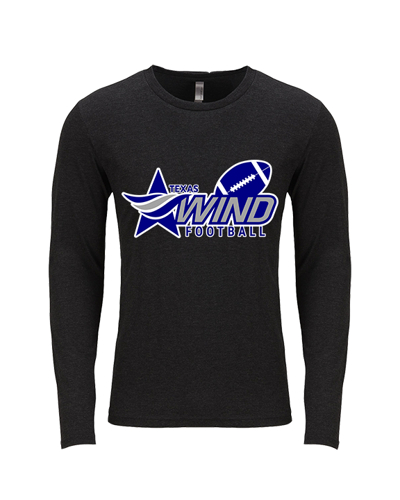 TWA Football Logo 01 - Tri-Blend Long Sleeve