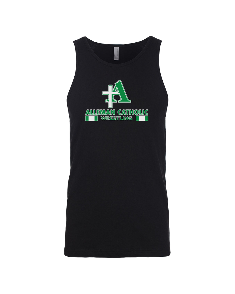 Alleman Catholic HS Wrestling Stacked - Mens Tank Top