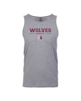 Prairie Ridge HS Wrestling Border - Men’s Tank Top