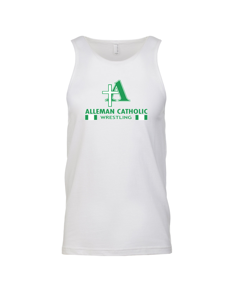 Alleman Catholic HS Wrestling Stacked - Mens Tank Top
