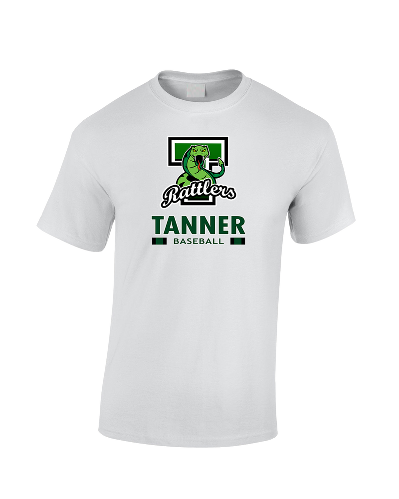 Tanner HS Baseball Stacked - Cotton T-Shirt