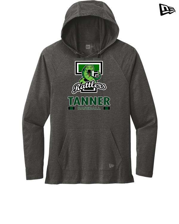 Tanner HS Baseball Stacked - New Era Tri Blend Hoodie