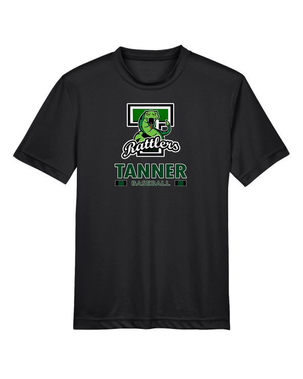 Tanner HS Baseball Stacked - Youth Performance T-Shirt