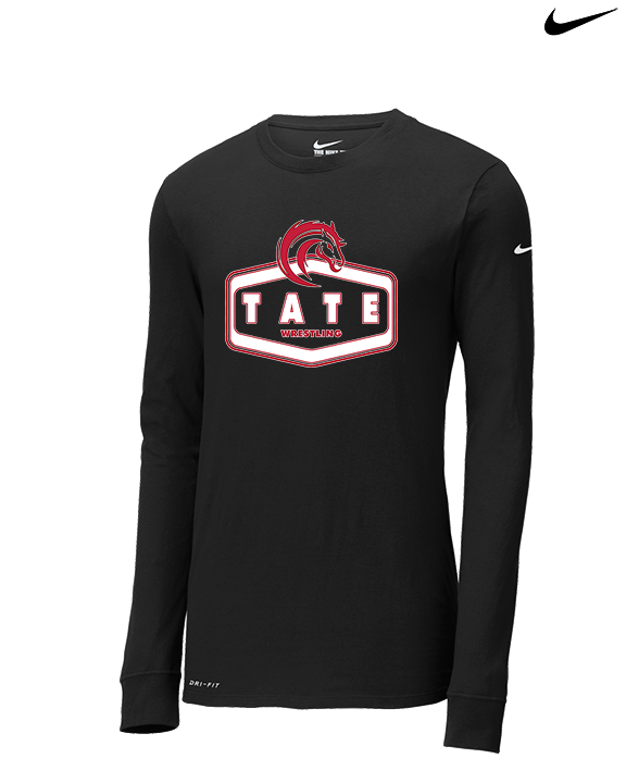 Tate HS Wrestling Board - Mens Nike Longsleeve