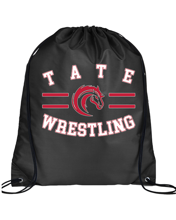 Tate HS Wrestling Curve - Drawstring Bag