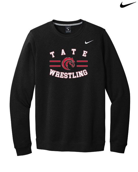 Tate HS Wrestling Curve - Mens Nike Crewneck