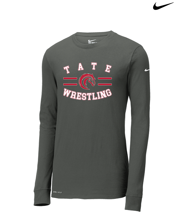 Tate HS Wrestling Curve - Mens Nike Longsleeve