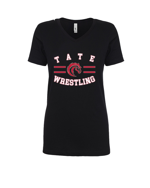 Tate HS Wrestling Curve - Womens Vneck
