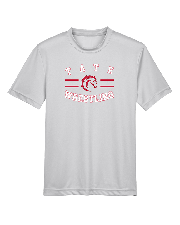 Tate HS Wrestling Curve - Youth Performance Shirt