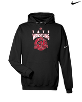 Tate HS Wrestling Takedown - Nike Club Fleece Hoodie