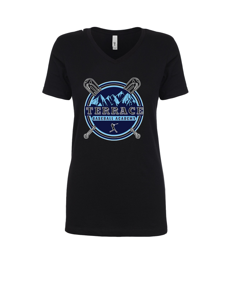Terrace Baseball Academy Logo - Womens V-Neck