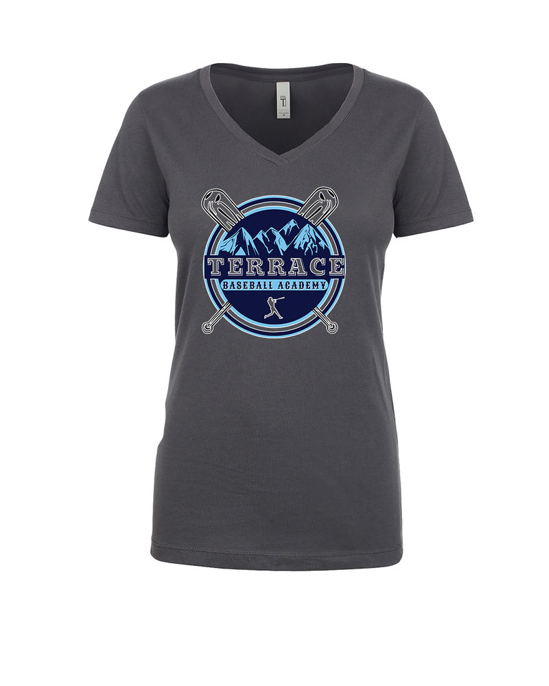 Terrace Baseball Academy Logo - Womens V-Neck