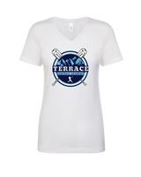 Terrace Baseball Academy Logo - Womens V-Neck