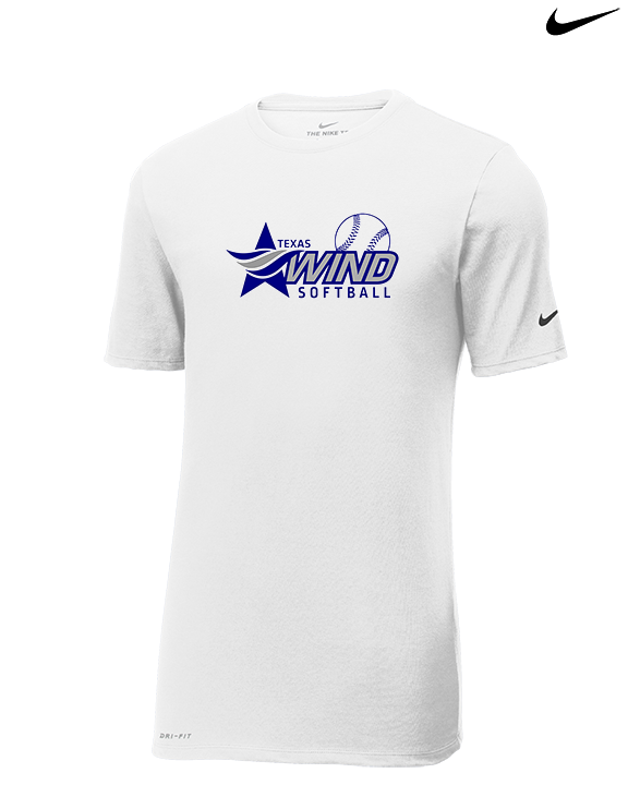 Texas Wind Athletics Softball 2 - Mens Nike Cotton Poly Tee