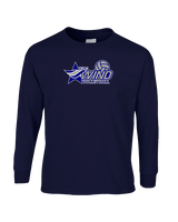 Texas Wind Athletics Volleyball Logo 01 - Cotton Longsleeve