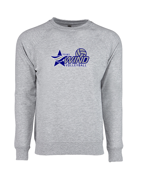 Texas Wind Athletics Volleyball Logo 01 - Crewneck Sweatshirt