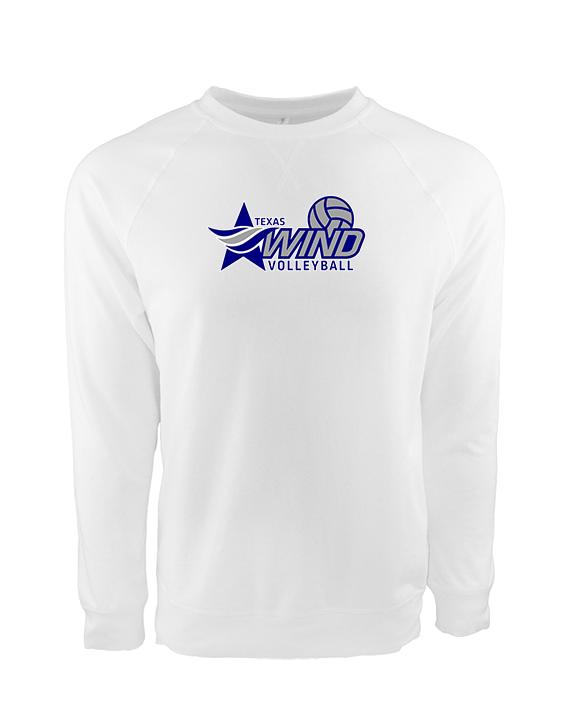Texas Wind Athletics Volleyball Logo 01 - Crewneck Sweatshirt