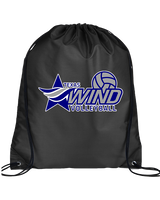 Texas Wind Athletics Volleyball Logo 01 - Drawstring Bag