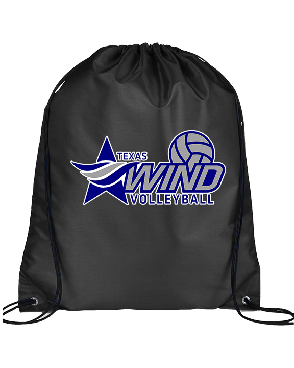 Texas Wind Athletics Volleyball Logo 01 - Drawstring Bag