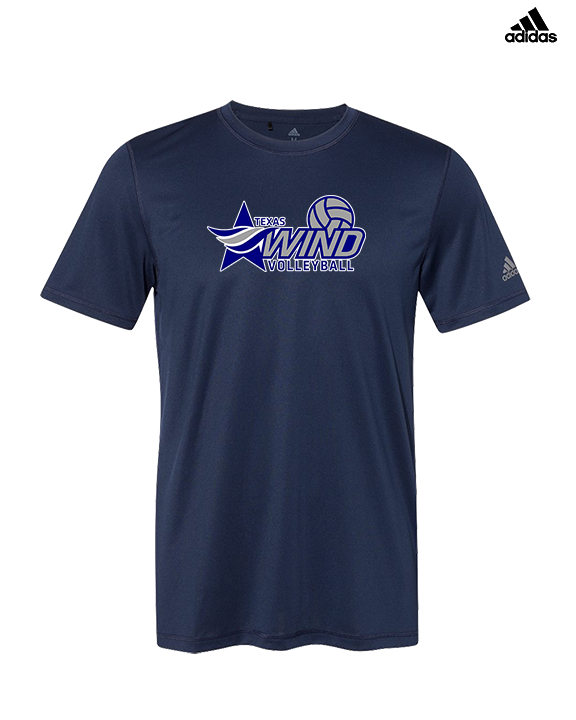 Texas Wind Athletics Volleyball Logo 01 - Mens Adidas Performance Shirt