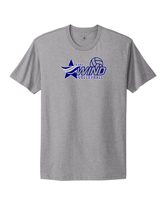 Texas Wind Athletics Volleyball Logo 01 - Mens Select Cotton T-Shirt