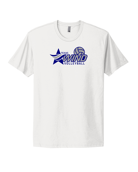 Texas Wind Athletics Volleyball Logo 01 - Mens Select Cotton T-Shirt