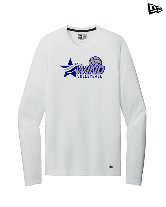 Texas Wind Athletics Volleyball Logo 01 - New Era Performance Long Sleeve