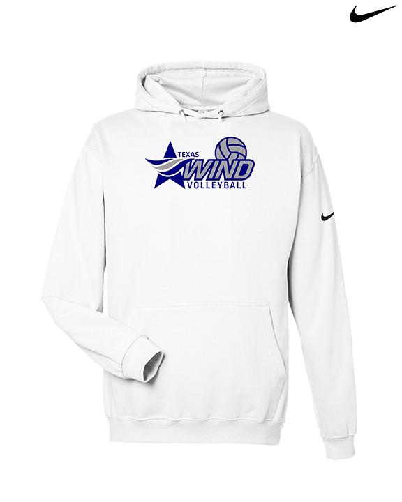 Texas Wind Athletics Volleyball Logo 01 - Nike Club Fleece Hoodie