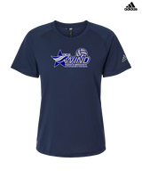 Texas Wind Athletics Volleyball Logo 01 - Womens Adidas Performance Shirt