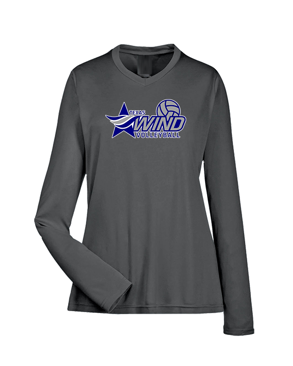 Texas Wind Athletics Volleyball Logo 01 - Womens Performance Longsleeve