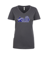 Texas Wind Athletics Volleyball Logo 01 - Womens V-Neck