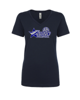 Texas Wind Athletics Volleyball Logo 01 - Womens V-Neck