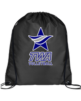 Texas Wind Athletics Volleyball Logo 02 - Drawstring Bag