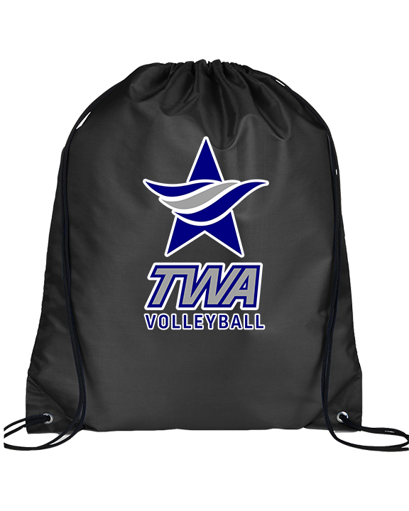 Texas Wind Athletics Volleyball Logo 02 - Drawstring Bag