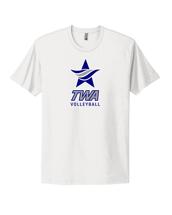 Texas Wind Athletics Volleyball Logo 02 - Mens Select Cotton T-Shirt