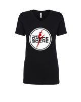The Dance Scene Circle - Womens V-Neck