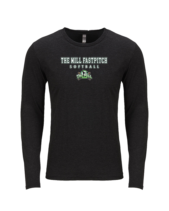 The Mill Fastpitch Softball Block - Tri-Blend Long Sleeve