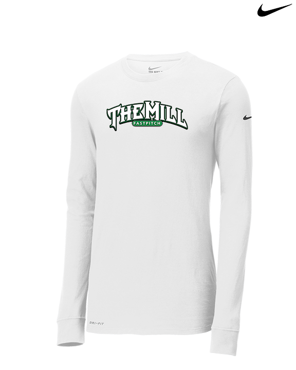 The Mill Fastpitch Softball Wordmark - Mens Nike Longsleeve