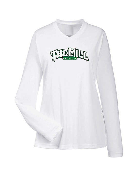 The Mill Fastpitch Softball Wordmark - Womens Performance Longsleeve