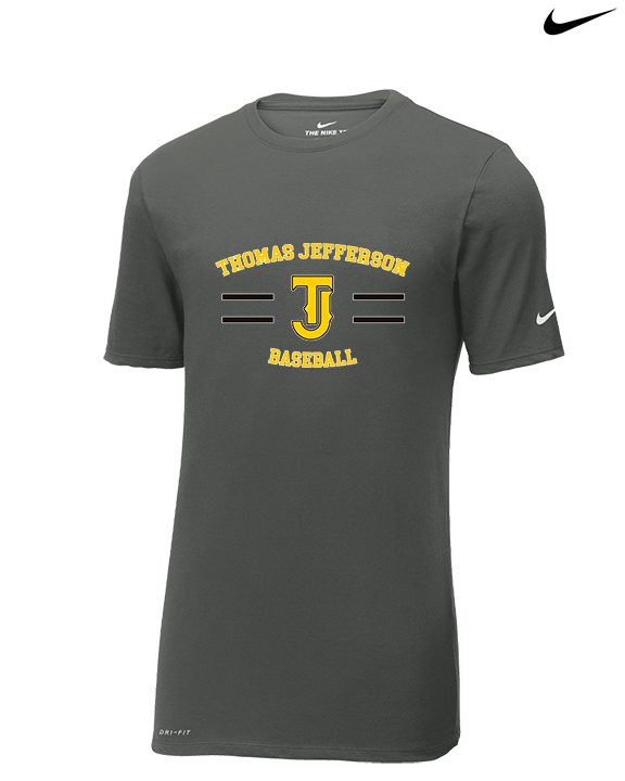 Thomas Jefferson HS Baseball Curve 2 - Mens Nike Cotton Poly Tee